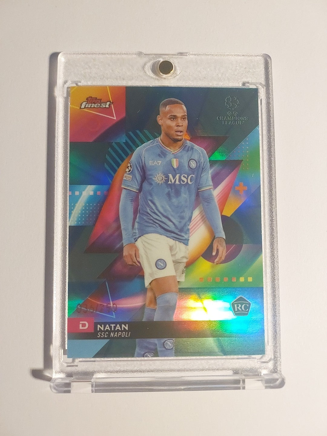 Topps UCC Finest 23-24 Natan SSC Neapel Numbered 36/250 Rookie Parallel Limited – Bild 1
