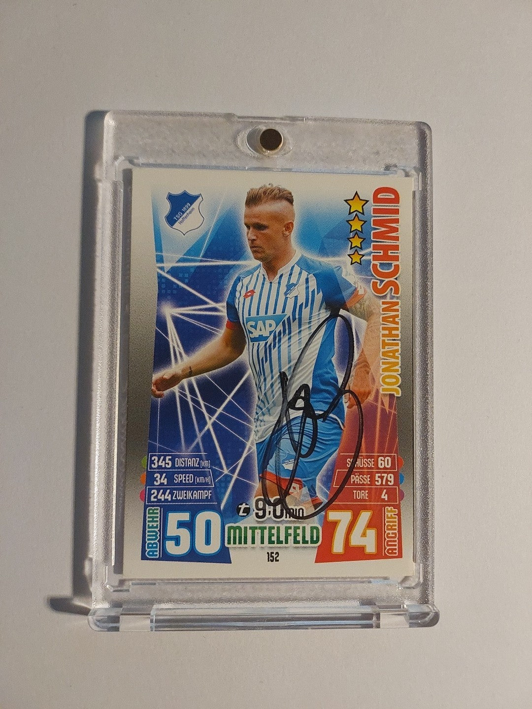 Topps 2016-17 Jonathan Schmid TSG Hoffenheim On Card Auto Parallel Ultra Rare – Bild 1