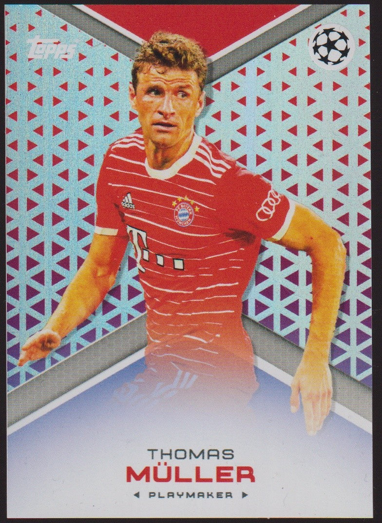 Topps Champions League 2021-22 Thomas Müller FC Bayern München Standard Parallel – Bild 1
