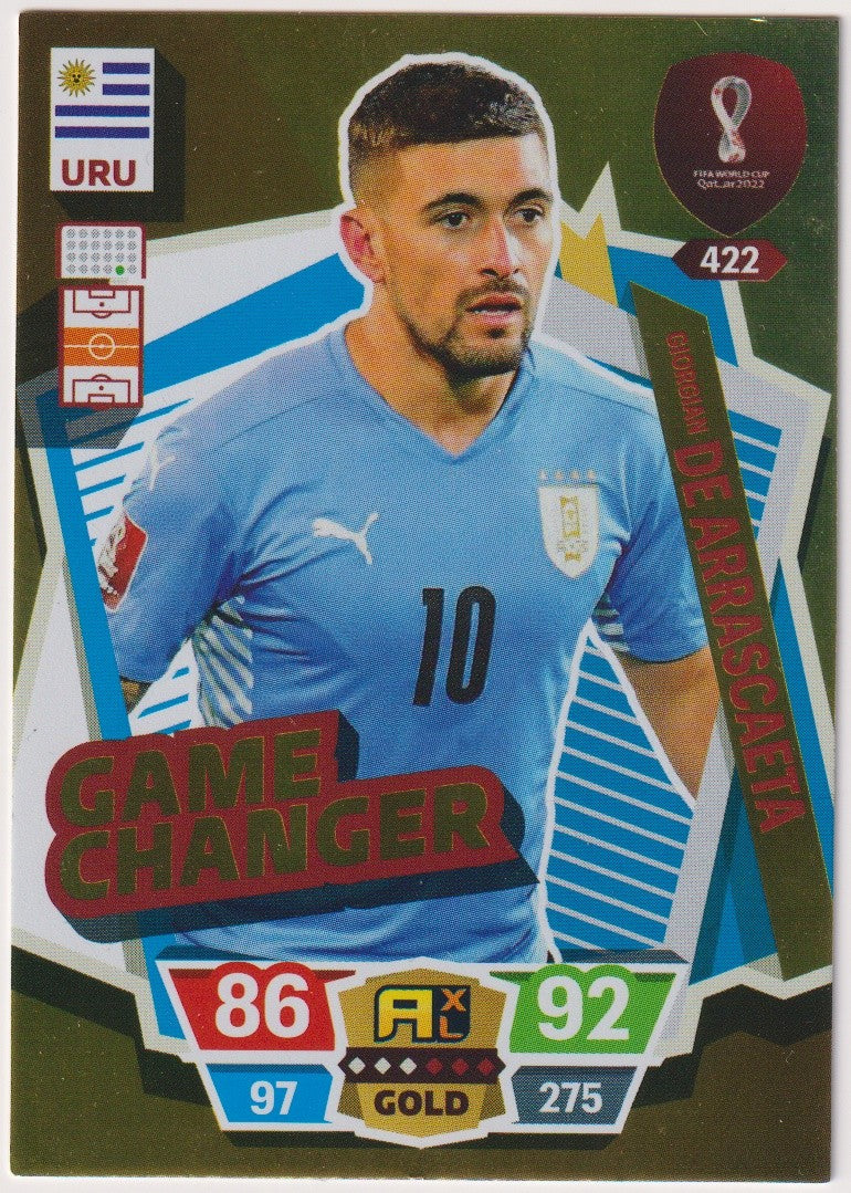 Panini World Cup 2022 Giorgian de Arrascaeta Uruguay Gold Parallel – Bild 1