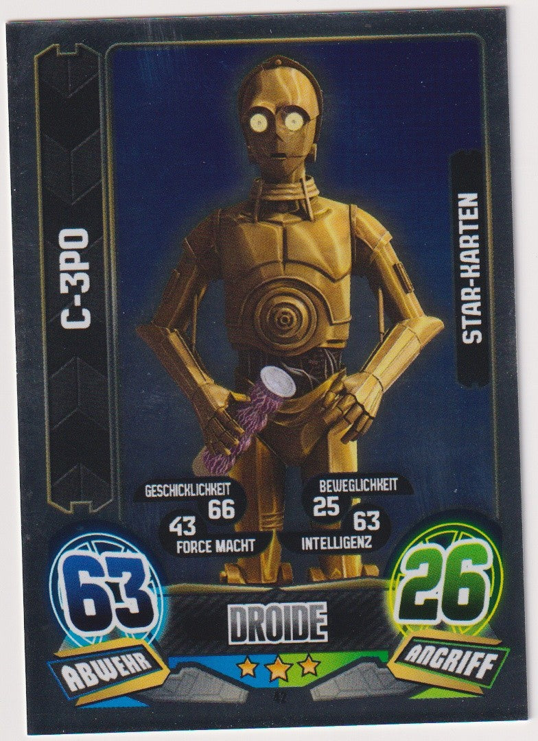 Topps Star Wars 2015 C-3PO Droide Die Republik TCG Rare – Bild 1