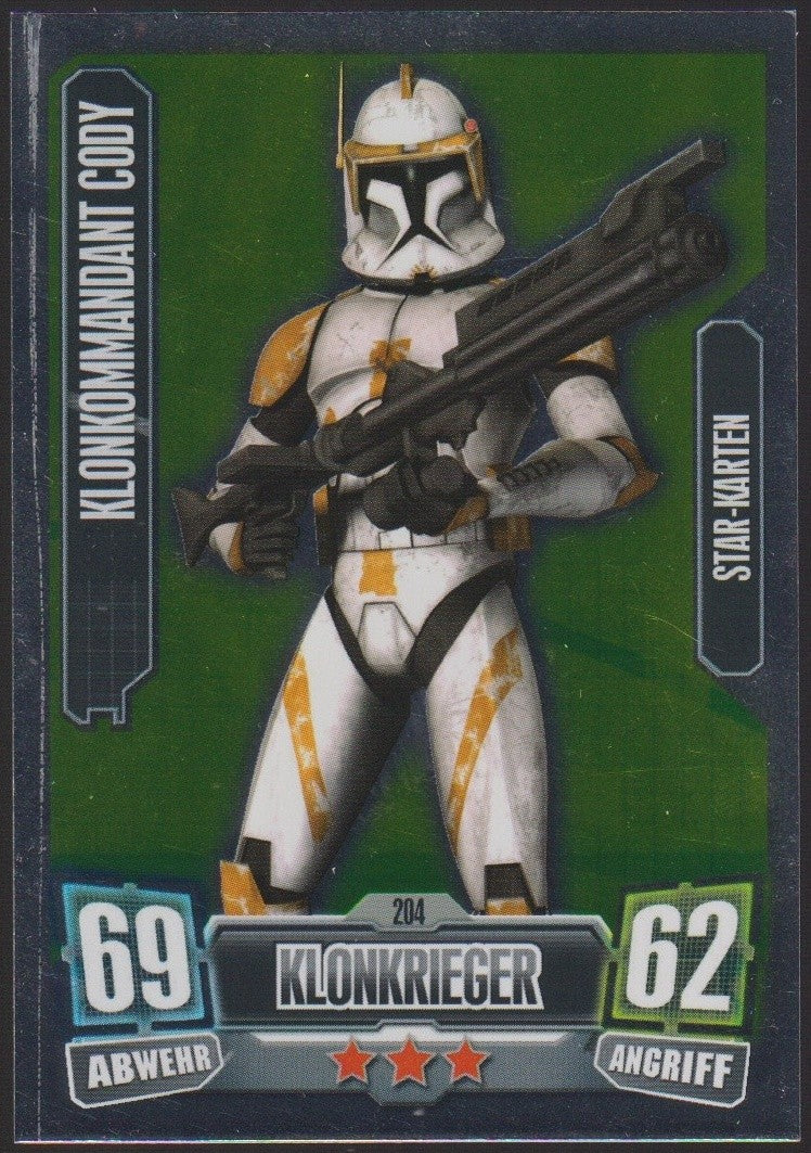 Topps Star Wars 2011 Commander Cody Republik Klonkrieger TCG Rare #204 – Bild 1