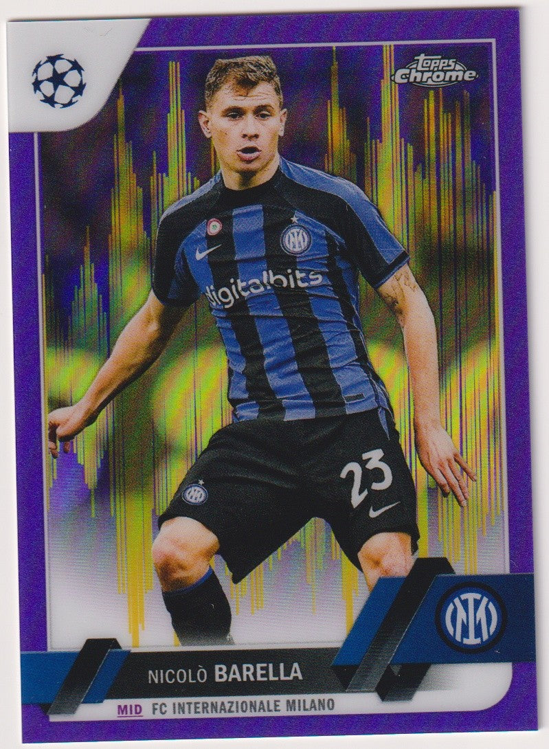 Topps Champions League 2022-23 Nicolò Barella FC Internazionale Milano Parallel – Bild 1