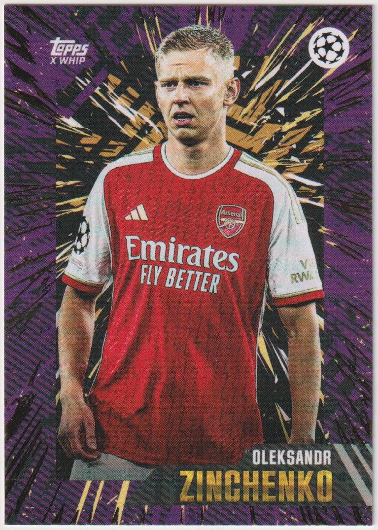 Topps UEFA Champions League Oleksandr Zinchenko Arsenal Parallel Rare – Bild 1