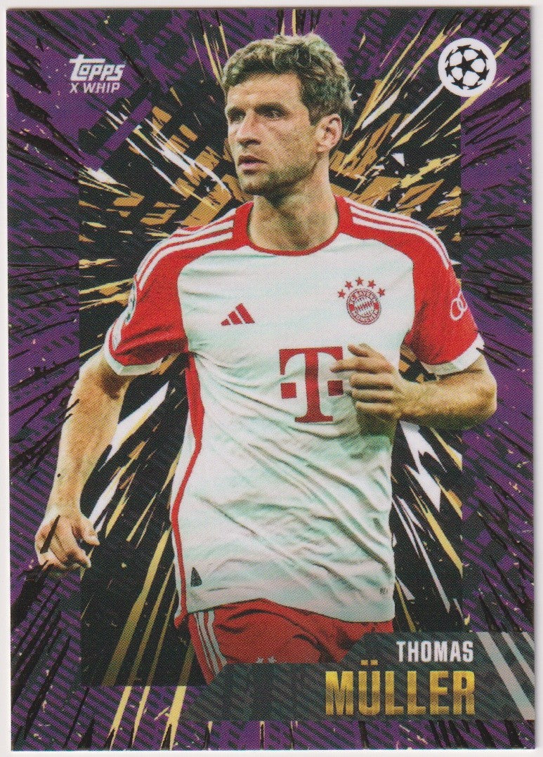 Topps X Whip 2023-24 Thomas Müller FC Bayern München Champions League Parallel – Bild 1