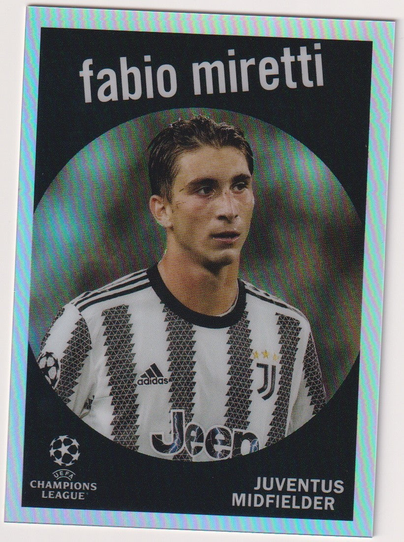 Topps 2021-22 Fabio Miretti Juventus Parallel Refractor – Bild 1