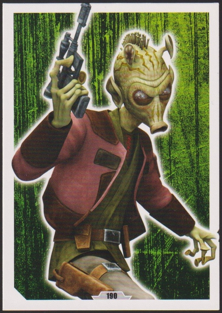 Topps Star Wars 2012 Jakoli Söldner Kopfgeldjäger Full Art TCG Rare #190 – Bild 1
