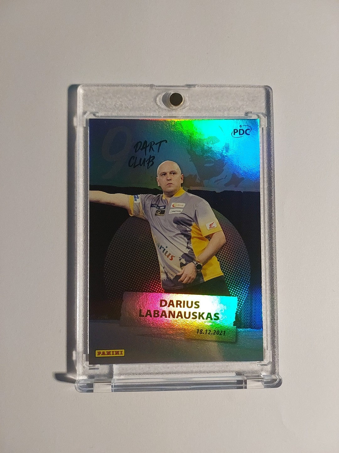Panini PDC World Championship 2026 Darius Labanauskas 9 Dart Club Refractor Rare – Bild 1