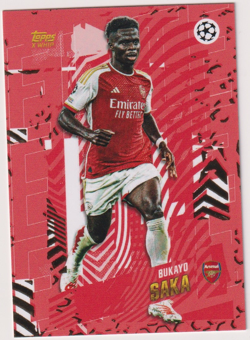 Topps X Whip Bukayo Saka Arsenal Champions League Parallel Rare – Bild 1