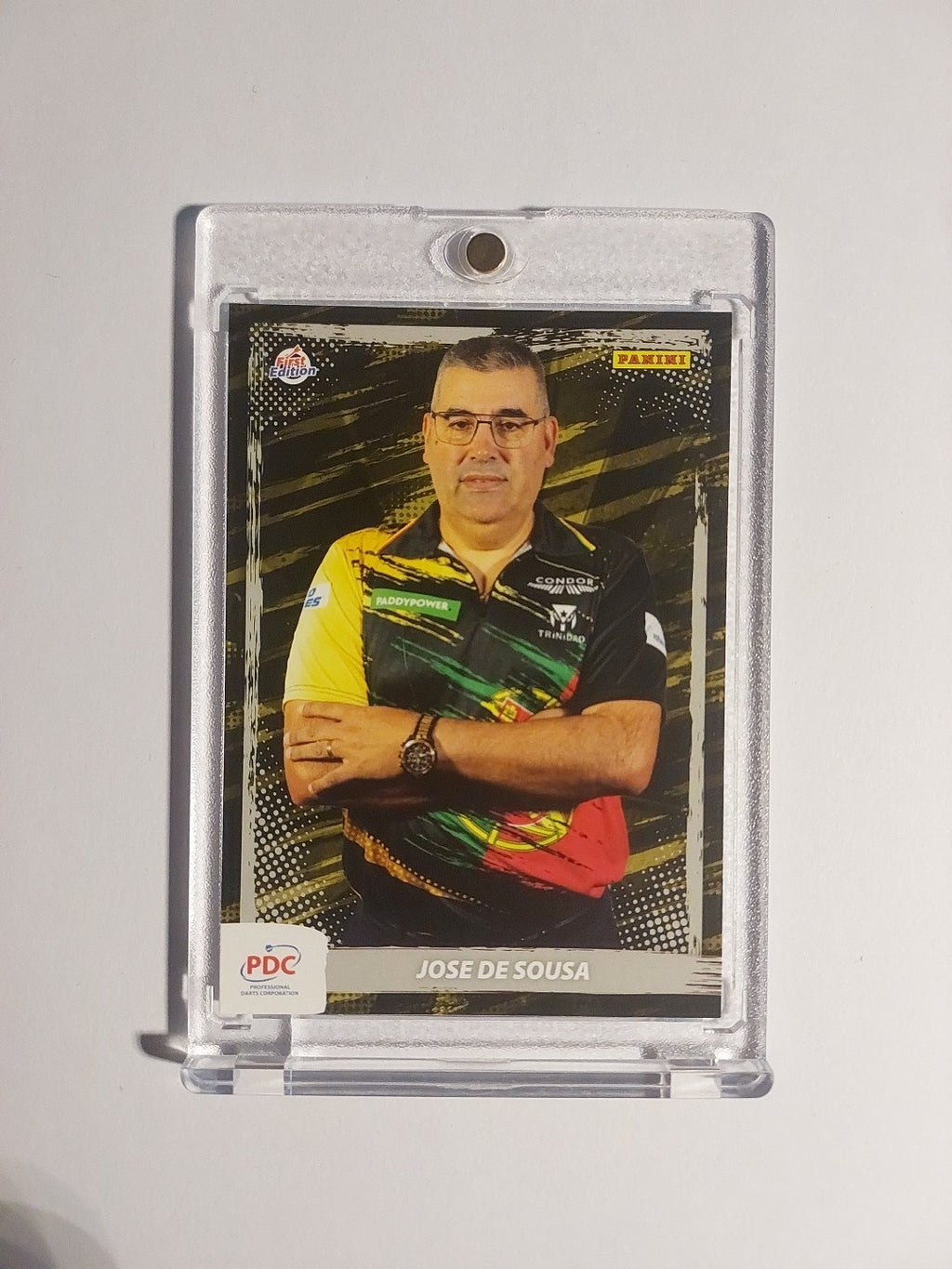 Panini PDC World Championship 2025 Joae De Sousa 1st Edition Parallel Ultra Rare – Bild 1