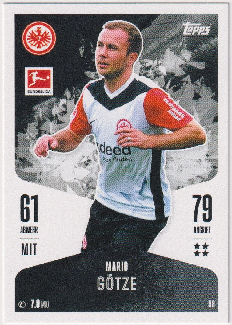 Topps Match Attax Trading Card Game 2024-25 Mario Götze Eintracht Frankfurt – Bild 1