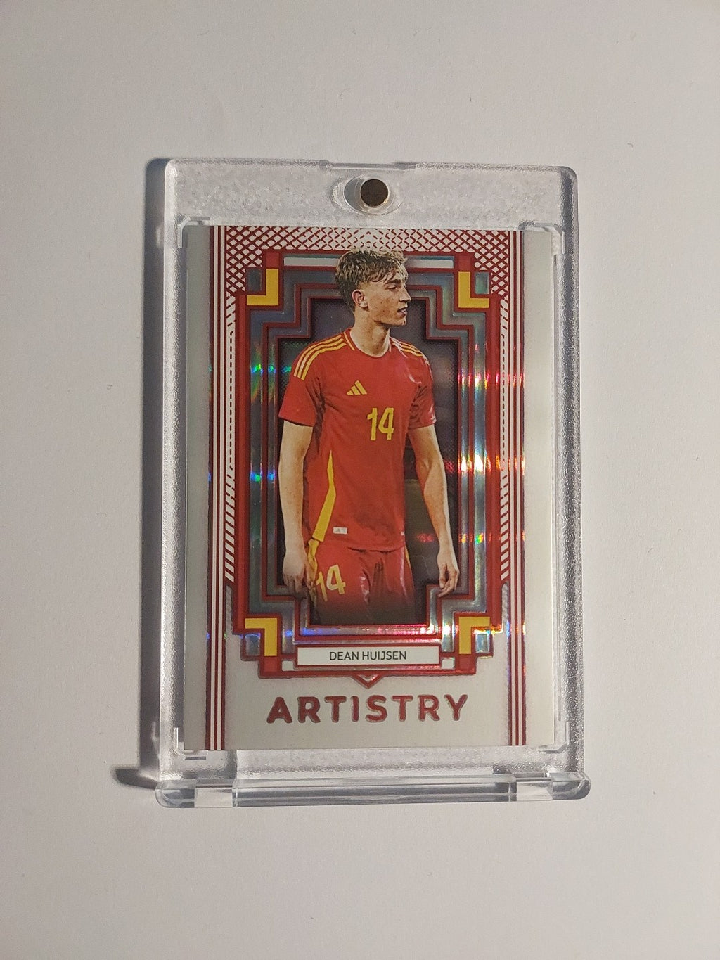 Futera Platinum 2025 Dean Huijsen Real Madrid Spanien Parallel 1/4 Refractor Hit – Bild 1
