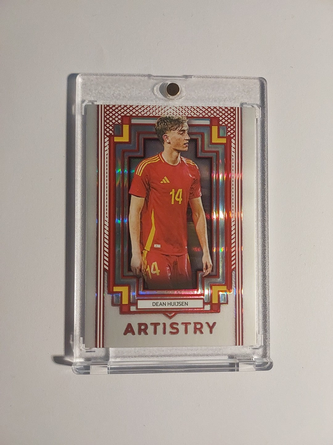 Futera Platinum 2025 Dean Huijsen Real Madrid Spanien Parallel 1/4 Refractor Hit – Bild 1