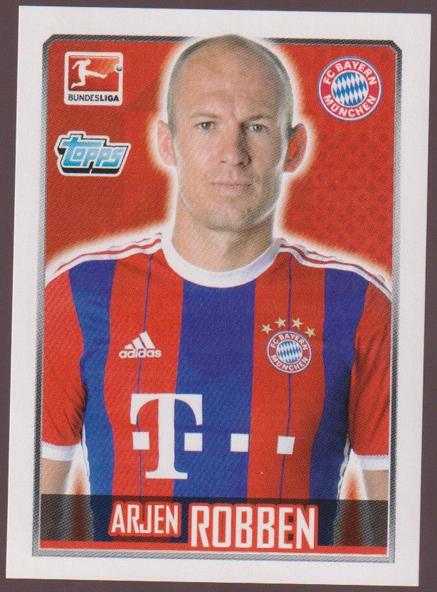 Topps Bundesliga 2014-15 Arjen Robben Bayern München Vintage Parallel – Bild 1