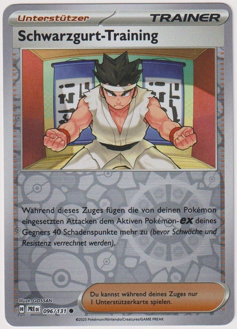 Pokemon TCG Black Belt Training #96/131 Common (C) Reverse Holo Deutsch 2025 – Bild 1