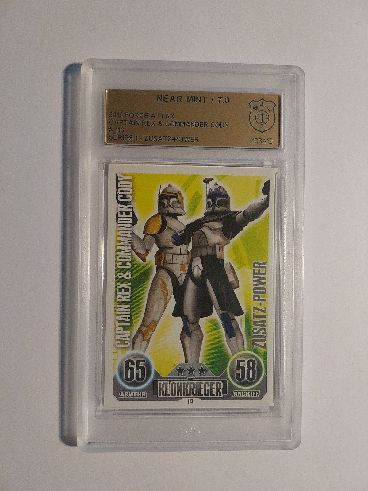 Topps Star Wars 2010 Captain Rex & Commander Cody Republik GSG 7 = PSA Rare – Bild 1