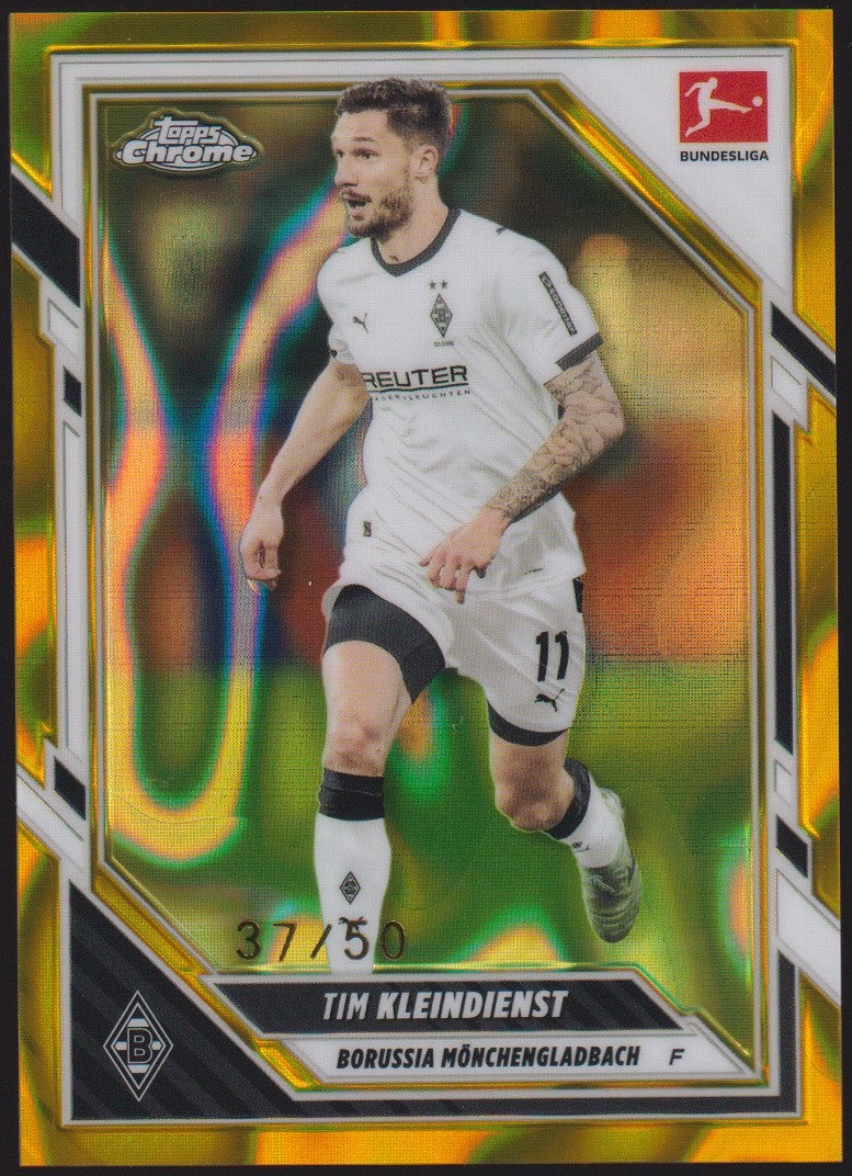 Topps 2024-25 Tim Kleindienst Borussia Mönchengladbach Parallel 37/50 Refractor – Bild 1