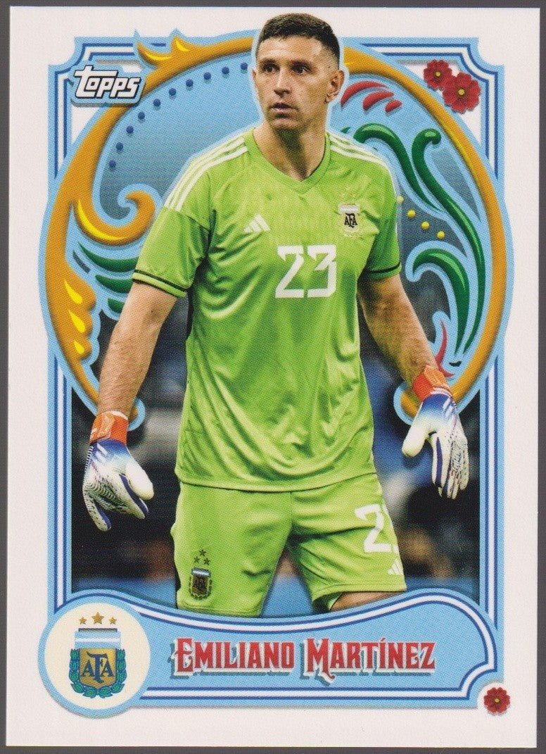 Topps 2023-24 Emiliano Martinez Argentina Parallel Rare #23 – Bild 1