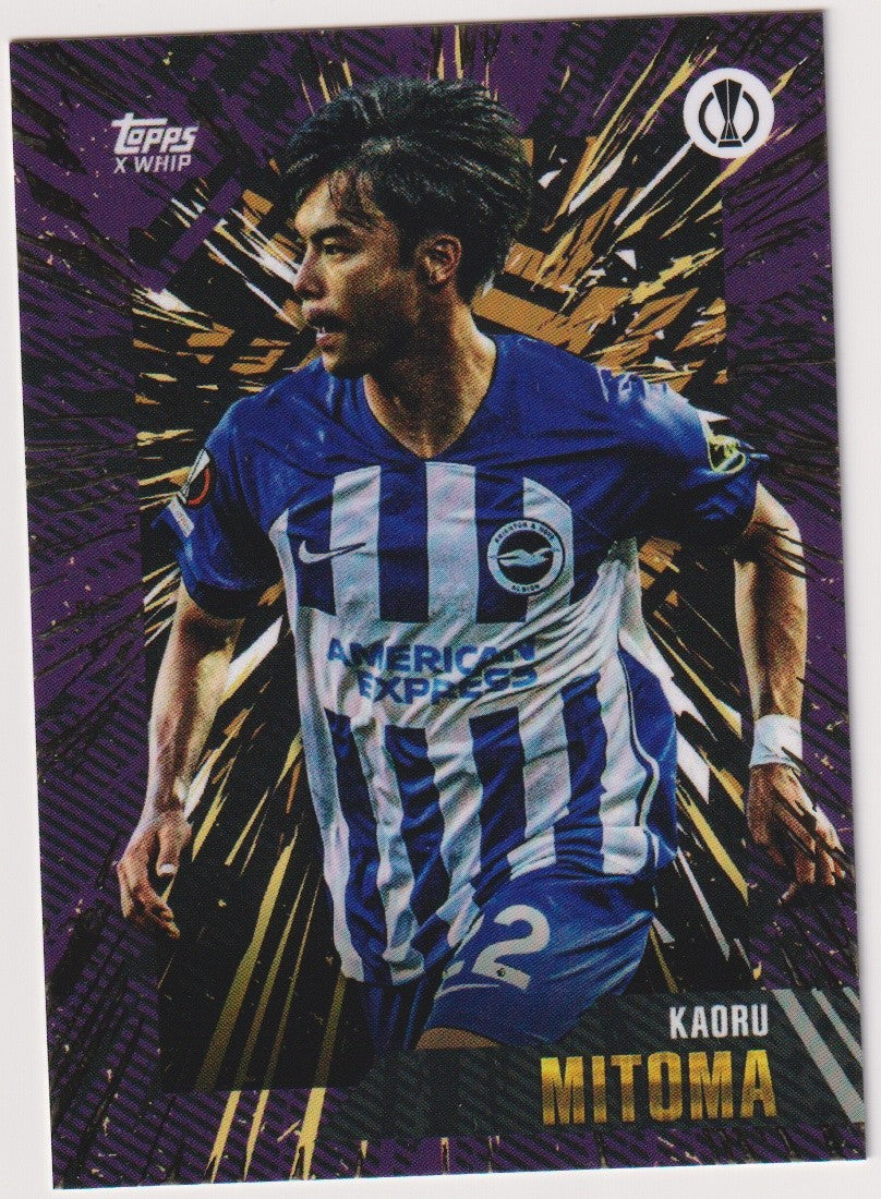 Topps X WHIP 2022-23 Kaoru Mitoma Brighton & Hove Albion Europa League Parallel – Bild 1