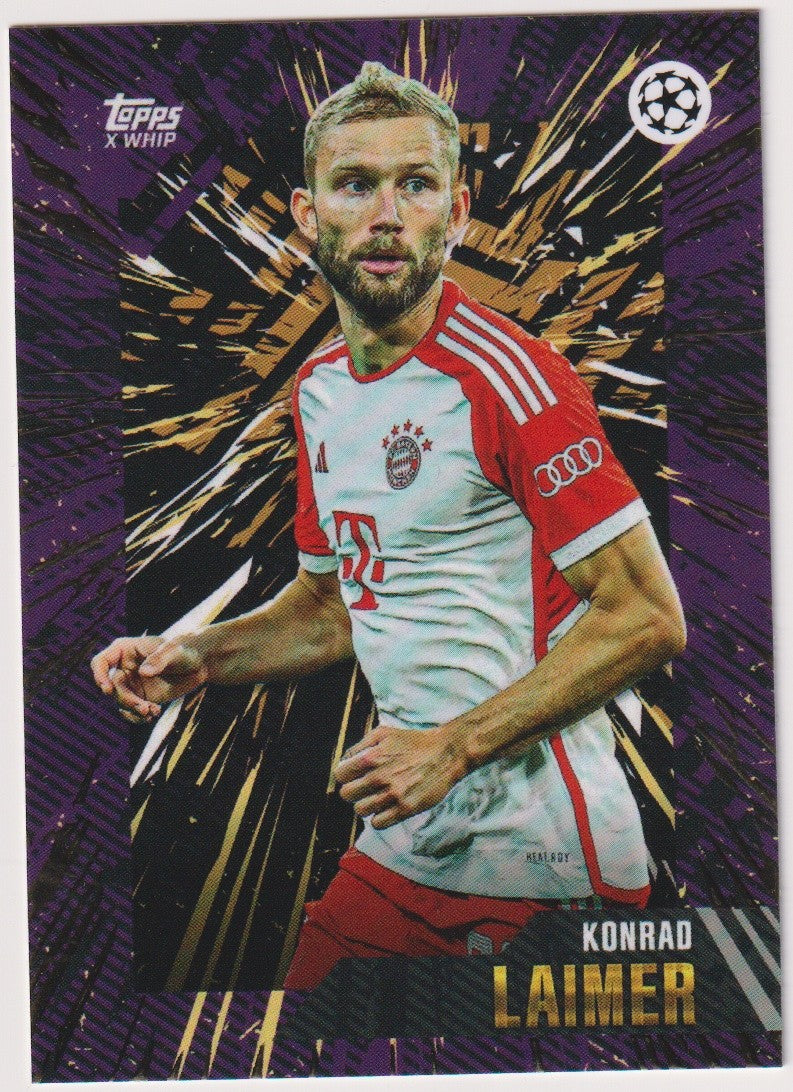 Topps X WHIP 2022-23 Konrad Laimer FC Bayern München Champions League Parallel – Bild 1
