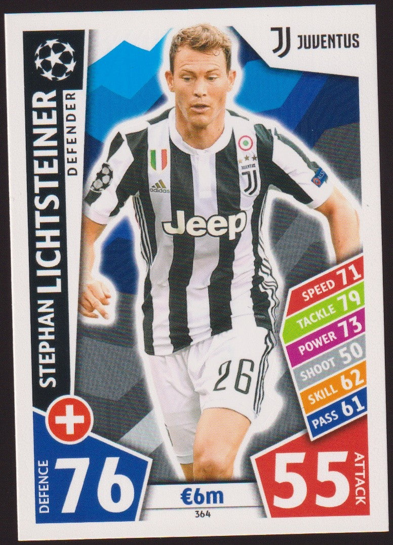 Topps Match Attax Stephan Lichtsteiner Juventus UEFA Champions League Parallel – Bild 1