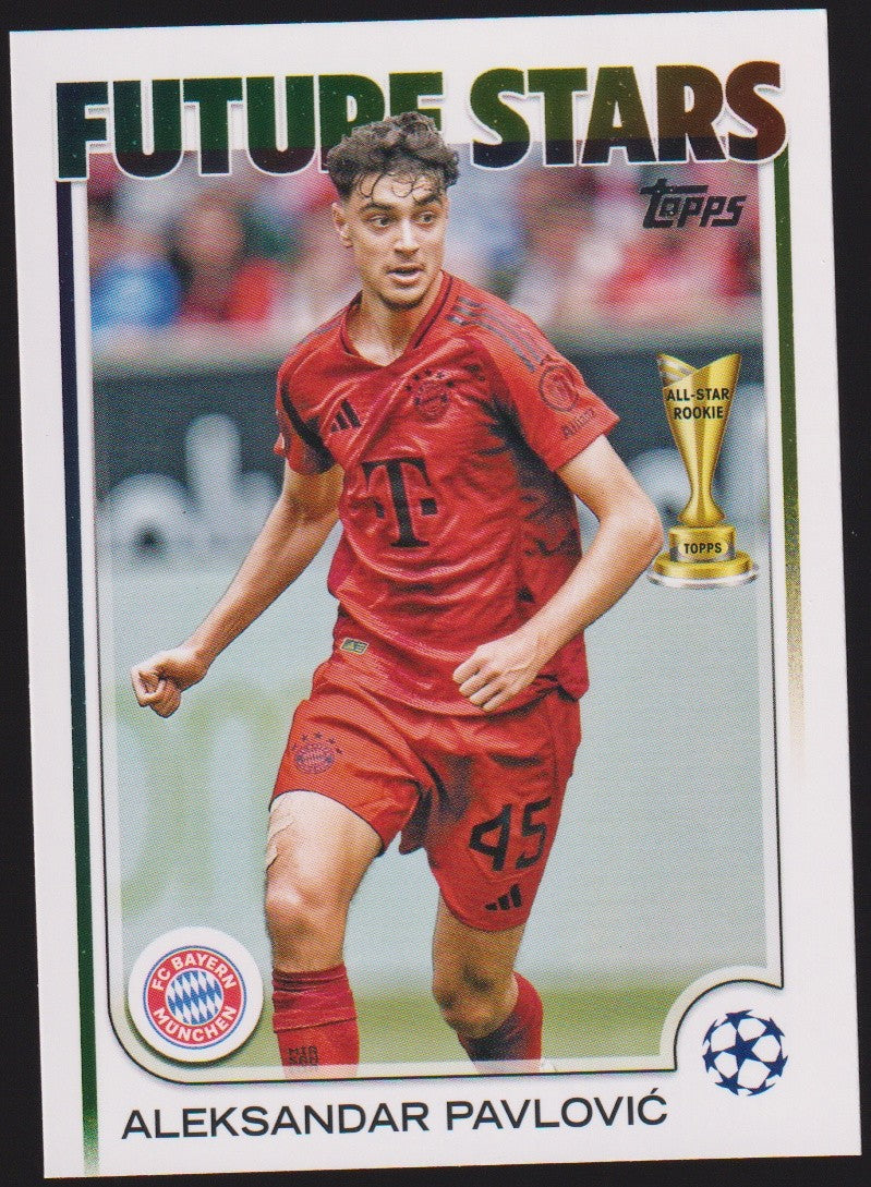 Topps 2023-24 Aleksandar Pavlović Rookie FC Bayern München All-Star Parallel – Bild 1