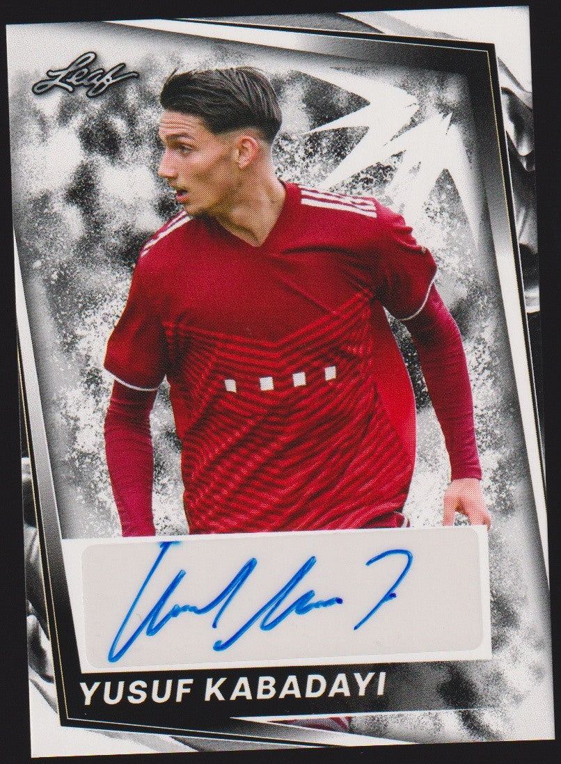 Leaf Trading Cards 2023-24 Yusuf Kabadayi Auto Augsburg Parallel Rare – Bild 1