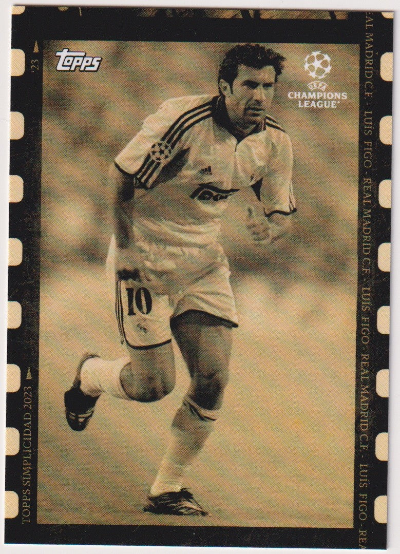 Topps Champions 2022-23 Luis Figo Real Madrid C.F. Simplicidad 2023 Parallel – Bild 1