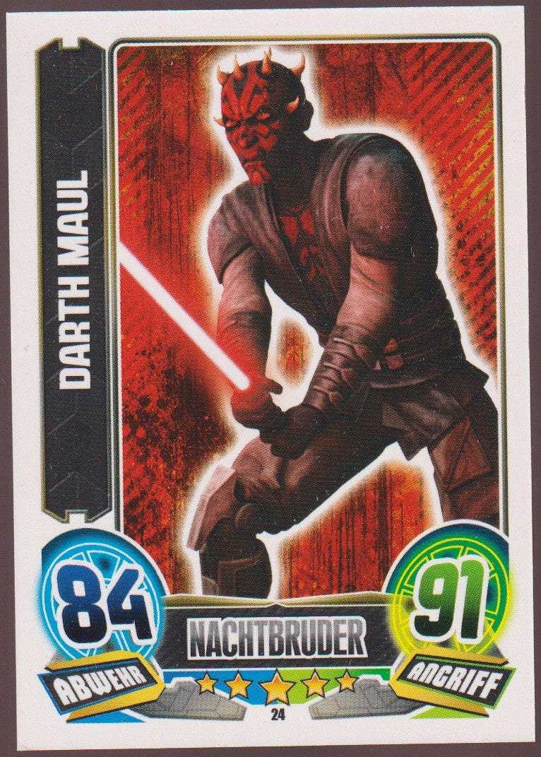 Topps Star Wars 2015 Darth Maul Separatist Nachtbruder TCG Rare Nr. 24 – Bild 1