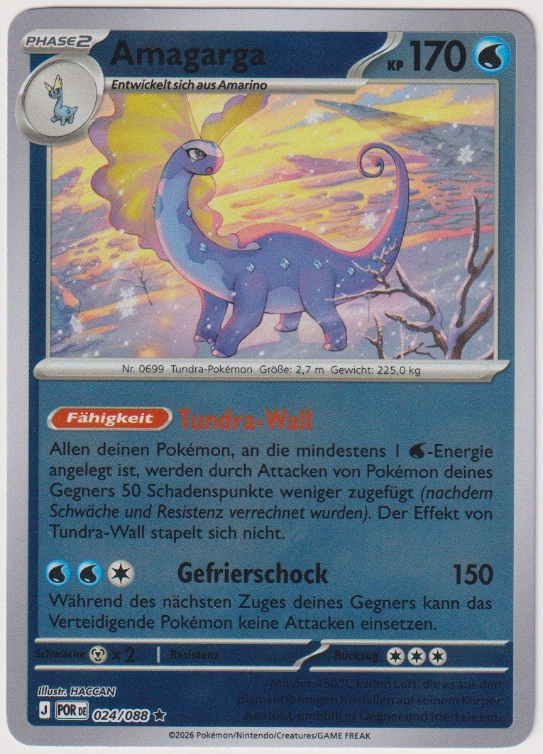 Pokemon TCG Aurorus #24/088 Rare (R) Reverse Holo Deutsch 2026 – Bild 1