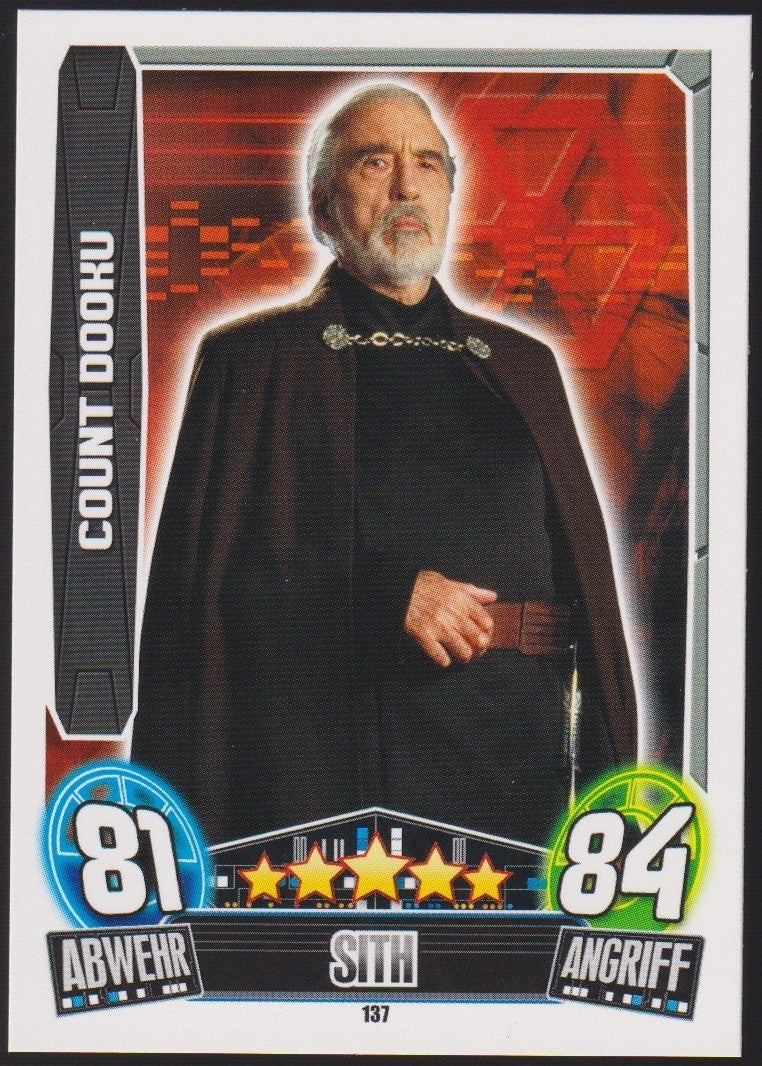 Topps Star Wars 2013 Count Dooku Sith Separatisten (Film Version) TCG Rare #137 – Bild 1