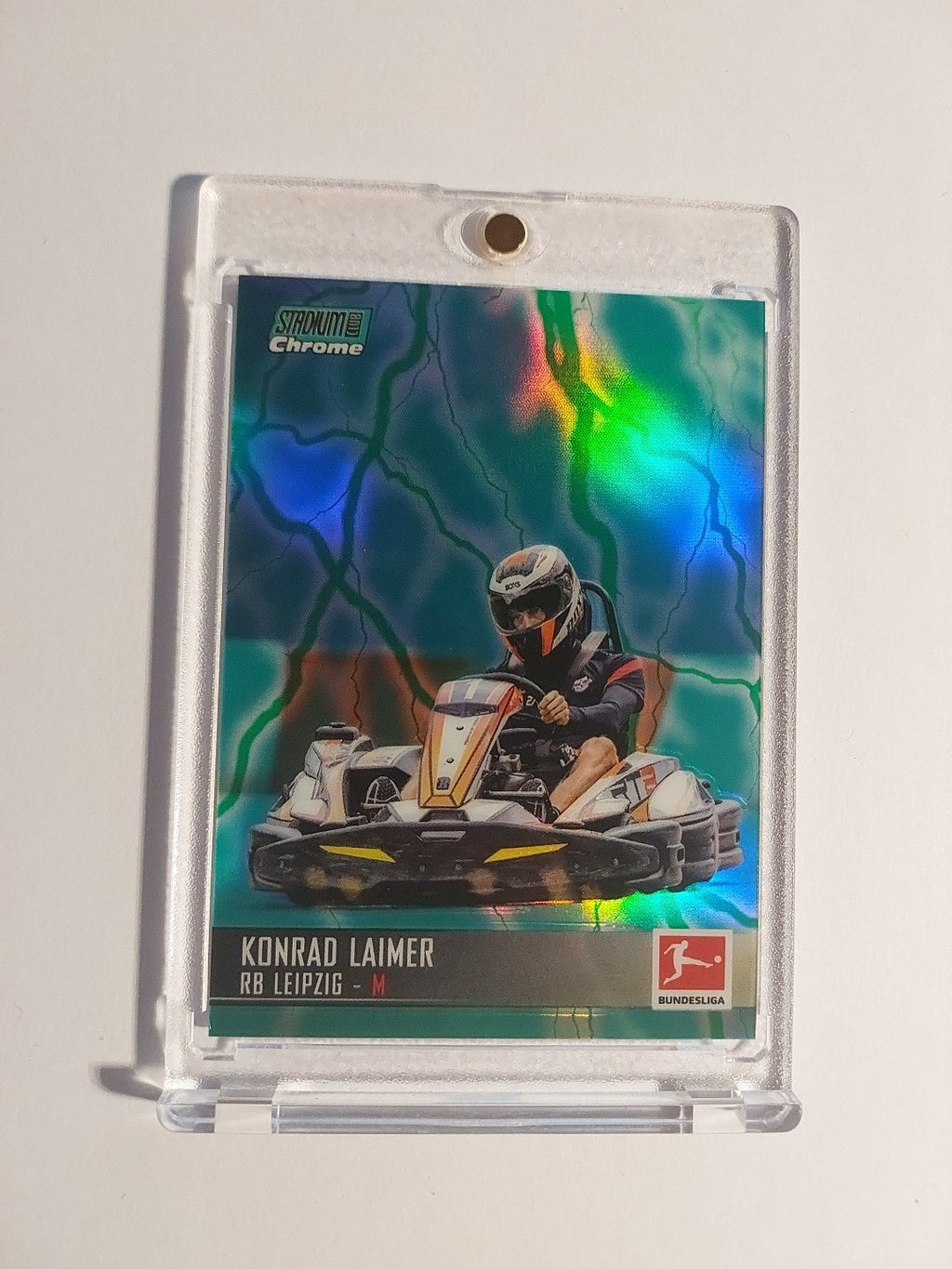 Topps Chrome 21-22 Konrad Laimer RB Leipzig Nummeriert 87/175 Parallel Refractor – Bild 1