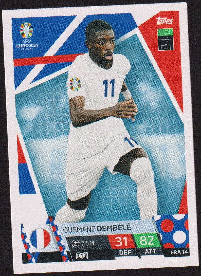Topps Match Attax 2023-24 Ousmane Dembélé France Parallel Rare – Bild 1