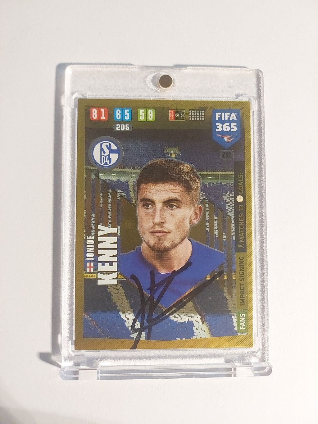 Panini 2019-20 Jonjoe Kenny Schalke On Card Auto Parallel Ultra Rare Original – Bild 1