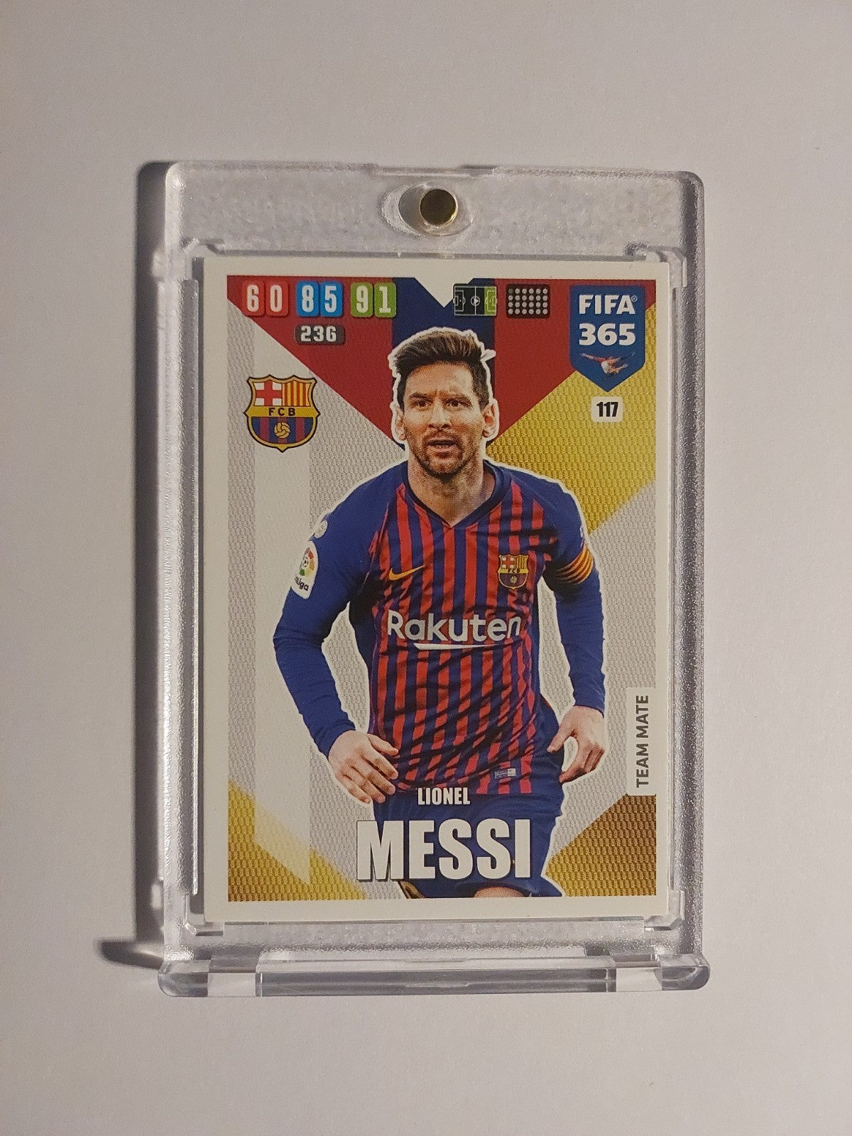 Panini Adrenalyn 2019-20 Lionel Messi Barcelona Vintage Parallel Ultra Rare Hit – Bild 1