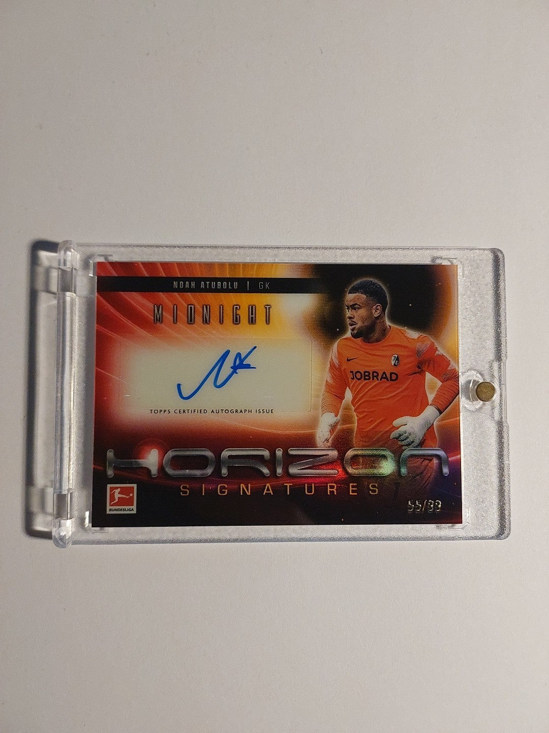 Topps Midnight Bundesliga 2024-25 Noah Atubolu Auto Freiburg Parallel 55/99 Rare – Bild 1