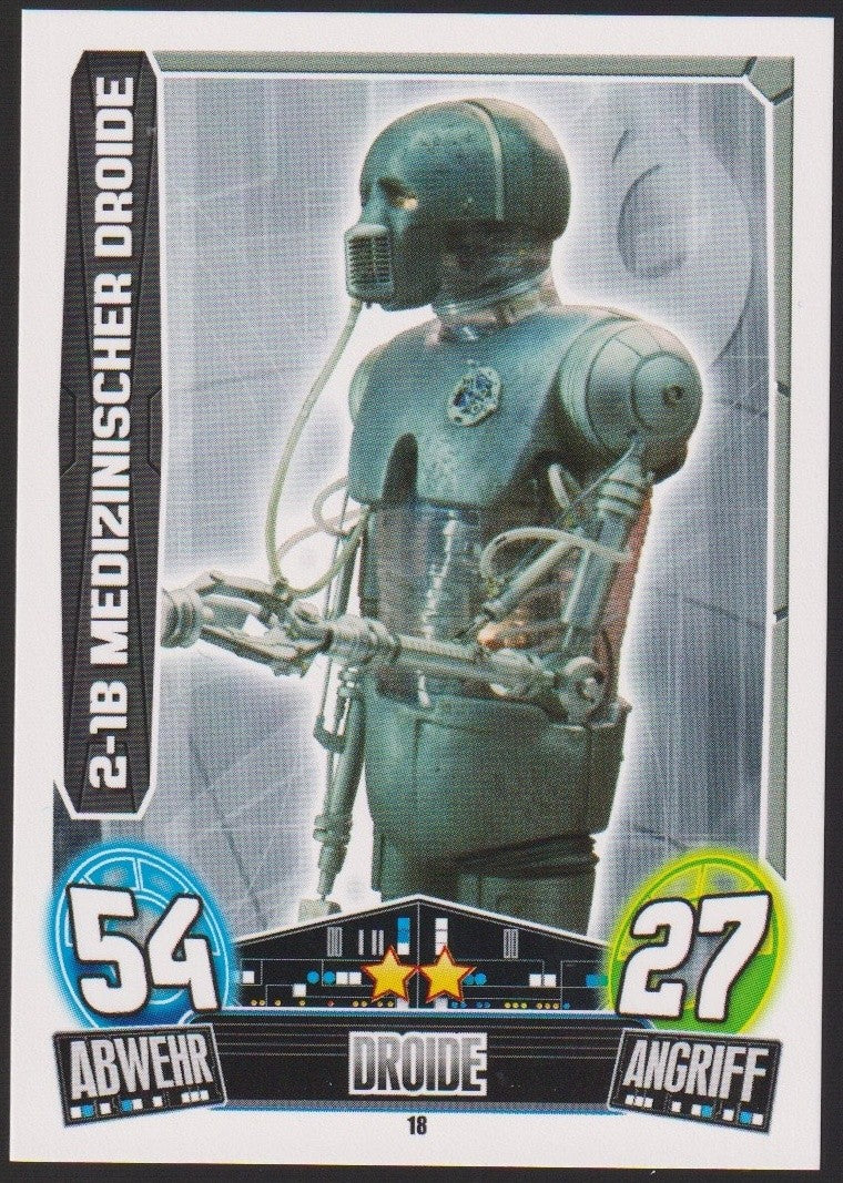 Topps Star Wars 2013 2-1B MEDIZINISCHER DROIDE ALLIANZ (Film Version) Rare #18 – Bild 1