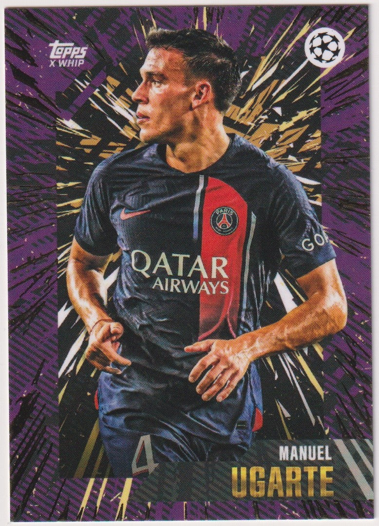 Topps Gold 2022-23 Manuel Ugarte Paris Saint-Germain Champions League Parallel – Bild 1
