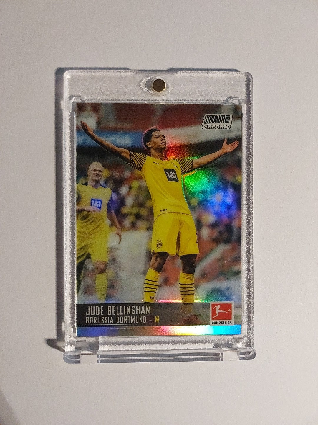 Topps Stadium Club 2021-22 Jude Bellingham Dortmund Parallel Refractor Rare Hit – Bild 1