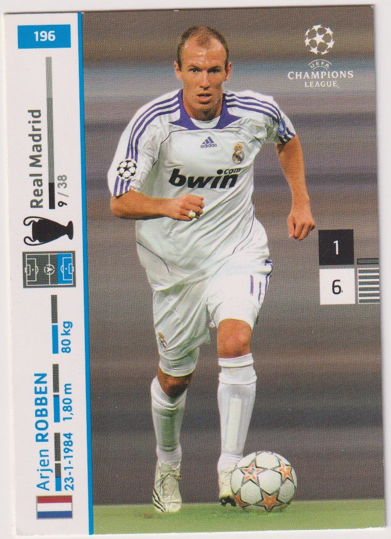 Panini 2007-08 Arjen Robben Real Madrid Parallel Rare 196 – Bild 1