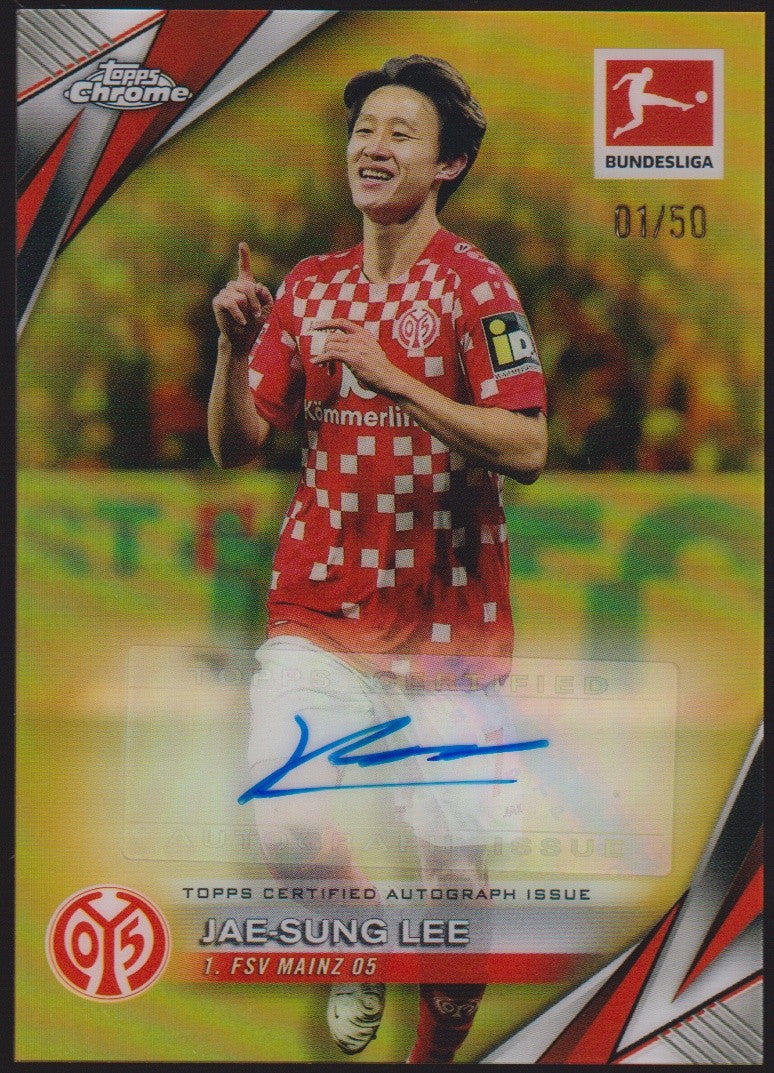 Topps Chrome 2024-25 Jae-Sung Lee Auto Mainz 05 Parallel 1/50 (Ebay 1/1) – Bild 1