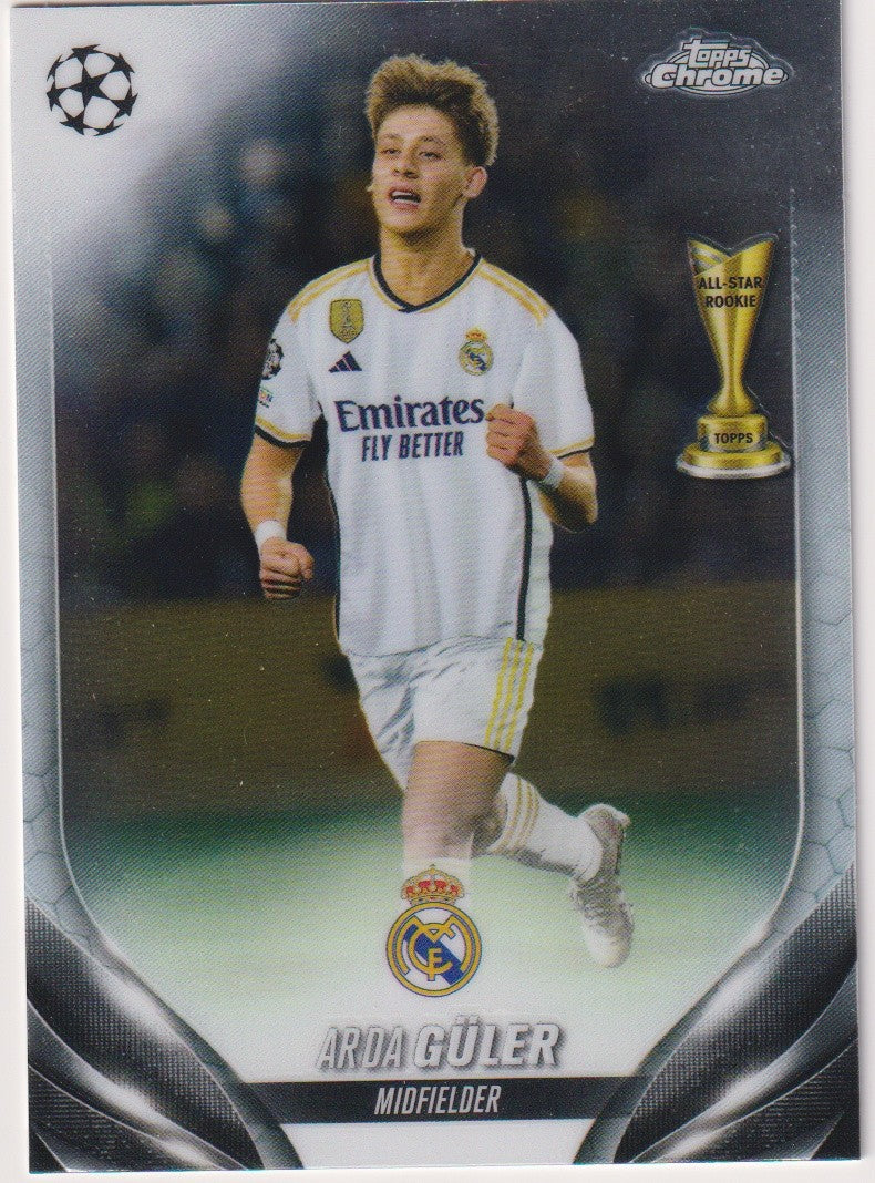 Topps Chrome 2023-24 Arda Güler Rookie Real Madrid C.F. Parallel Rare – Bild 1