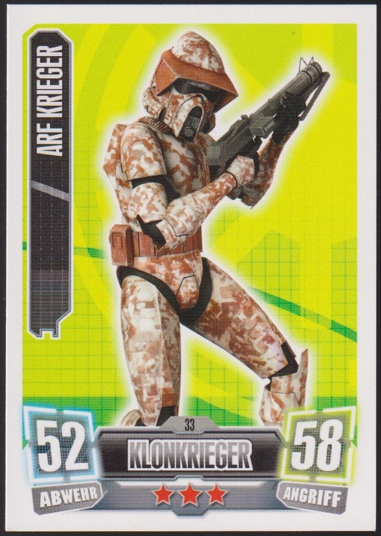 Topps Star Wars 2011 Arf Krieger Republik Klonkrieger TCG Rare #52 – Bild 1