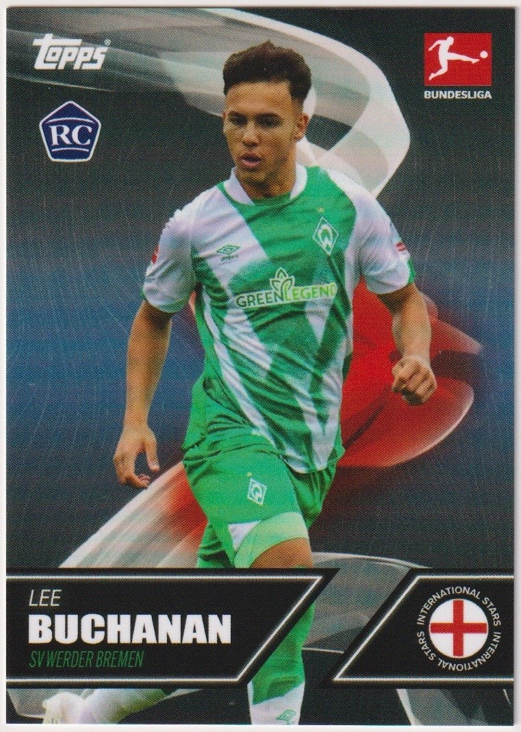 Topps Bundesliga 2022-23 Lee Buchanan SV Werder Bremen Parallel Rare Rookie – Bild 1