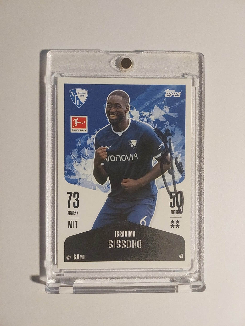 Topps 2024-25 Ibrahima Sissoko Bochum On Card Auto Parallel Ultra Rare – Bild 1
