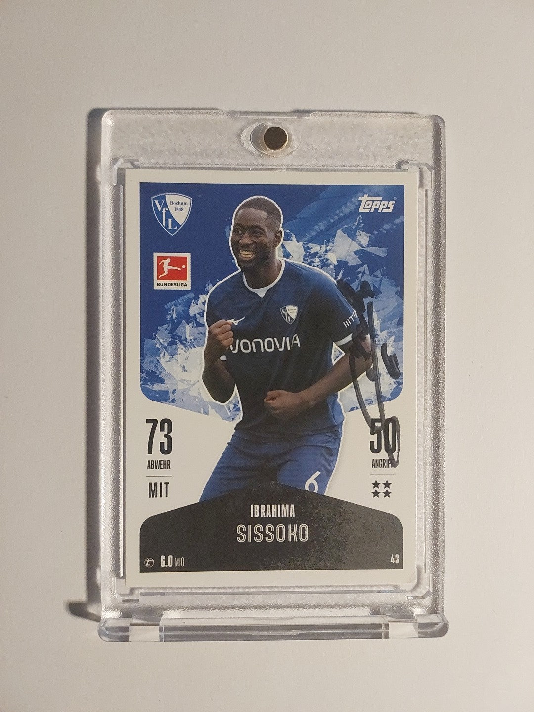 Topps 2024-25 Ibrahima Sissoko Bochum On Card Auto Parallel Ultra Rare – Bild 1