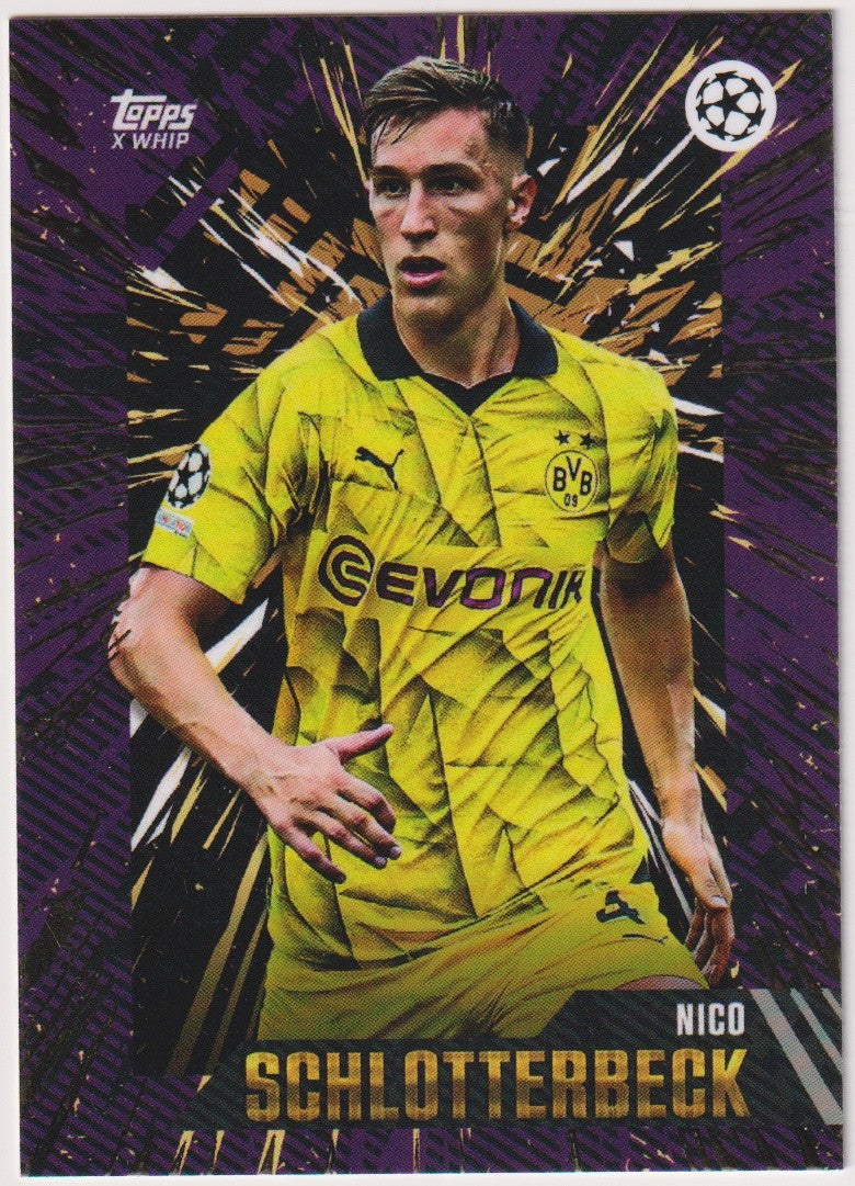 Topps X WHIP 2022-23 Nico Schlotterbeck BVB 09 Champions League Parallel – Bild 1