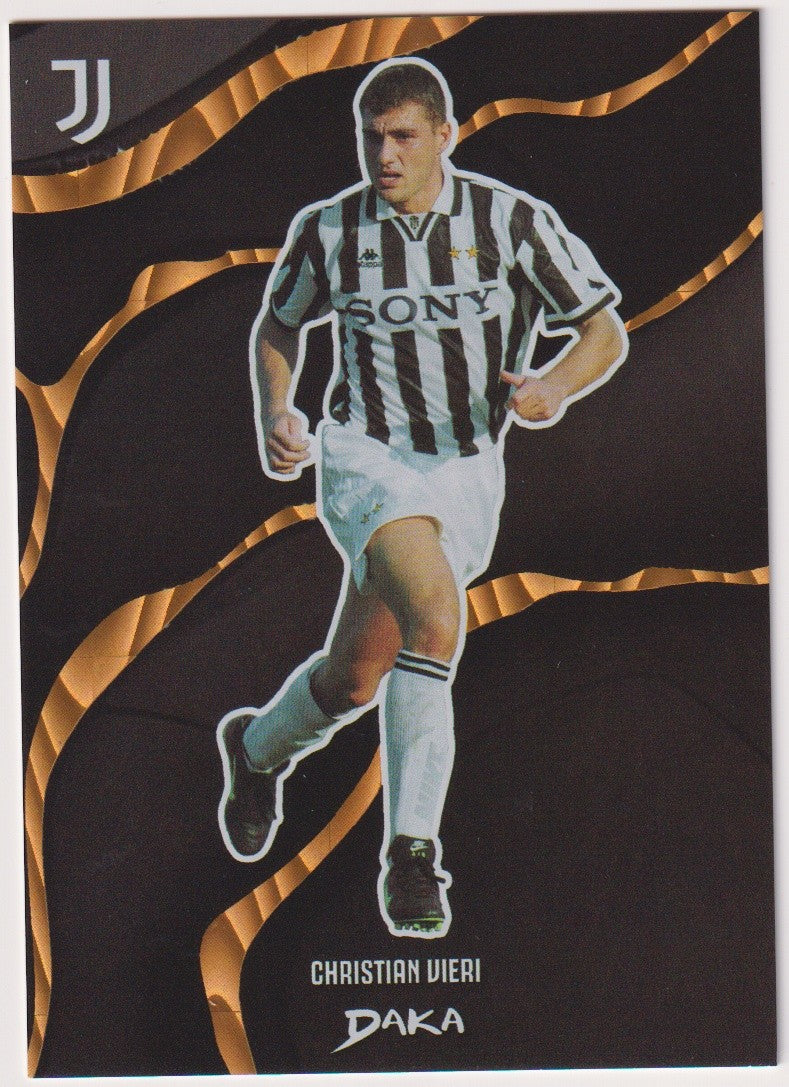 Daka GY-2 2024-25 Christian Vieri Juventus Parallel 16/25 Black/Gold Refractor – Bild 1