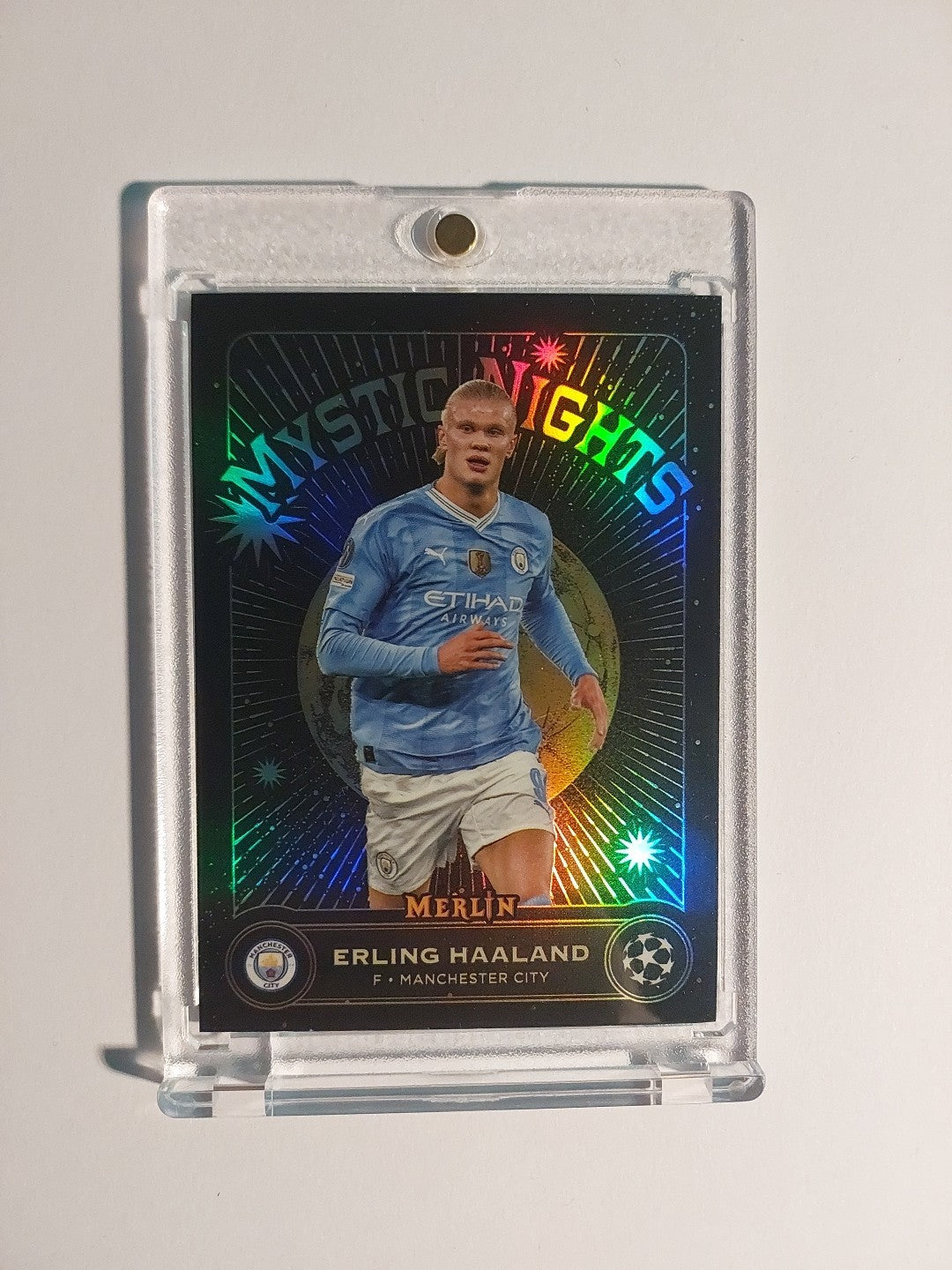 Topps Merlin 2023-24 Erling Haaland Manchester City Parallel Refractor Insert – Bild 1