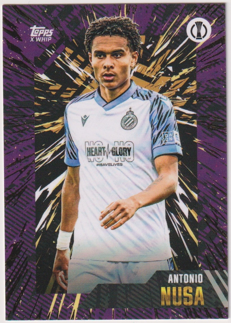 Topps X WHIP Antonio Nusa Club Brugge KV Europa Conference League Parallel Rare – Bild 1